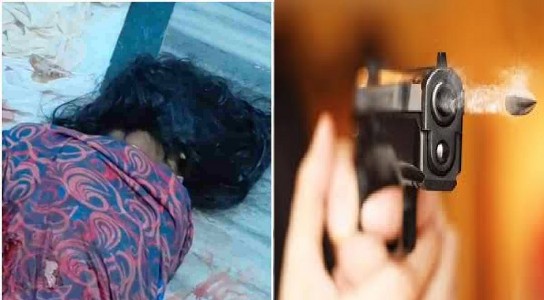 सात फेरों का खूनी अंत: शराबी पति ने पत्नी पर दागीं 3 गोलियां, मासूम बच्चों के सिर से उठा मां का साया।